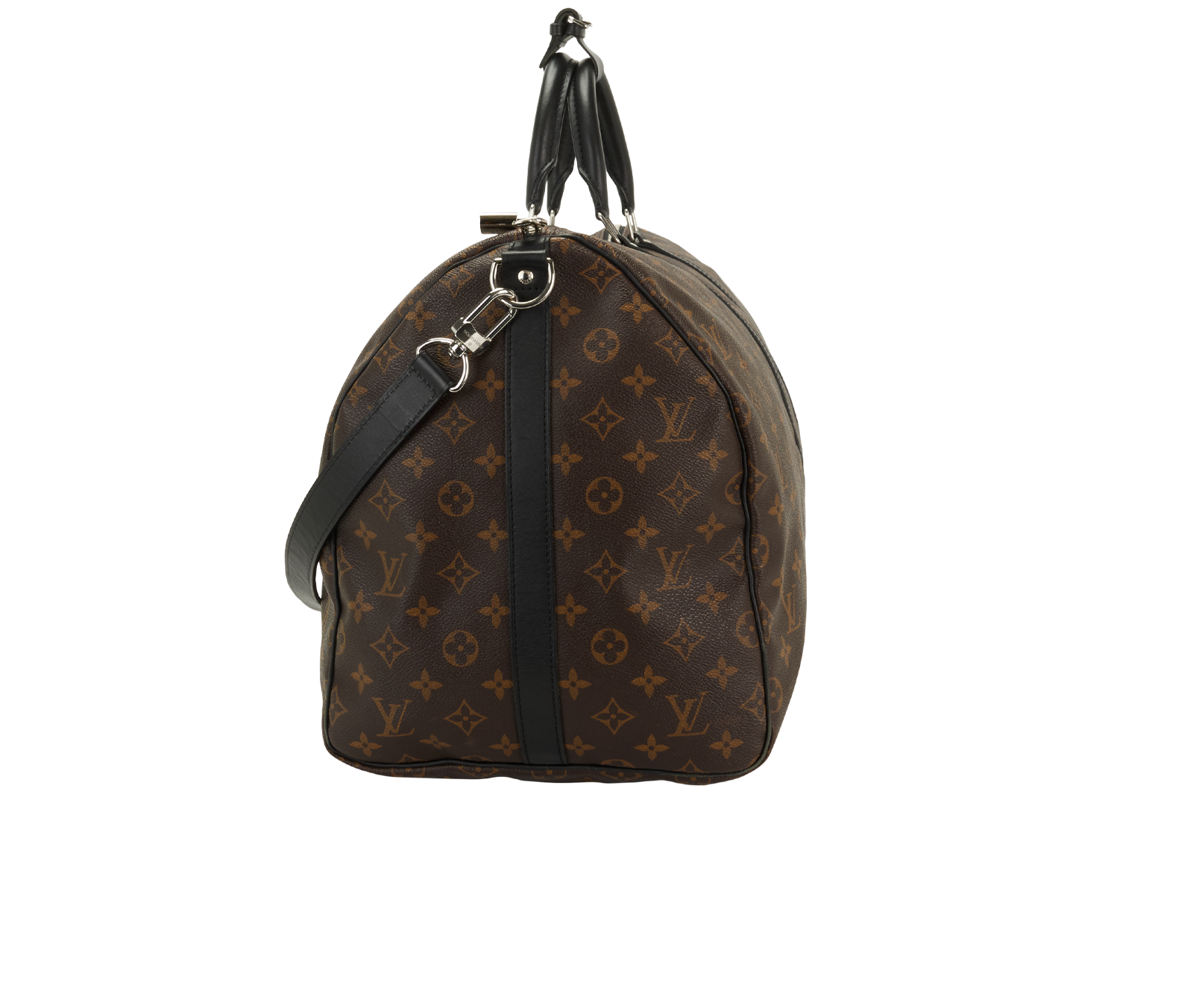 Keepall Bandouliere 60, &pound;1,100, Handbags, Black, Canvas, Side view